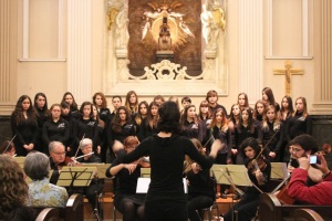 Coral IES Sentmenat con la Orquesta Felip Pedrell de Barcelona.  Diciembre de 2013